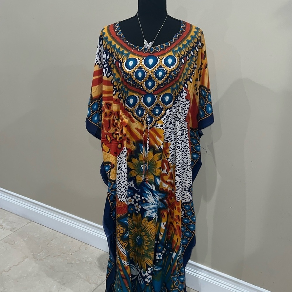 Caftan women luxury dress, Beach wear kaftan resort wear Vacation dress 1906